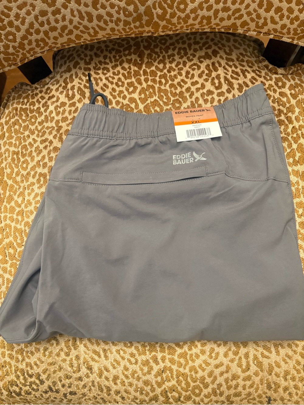 Eddie Bauer Men's Gray Elastic-Waist Hybrid Joggers